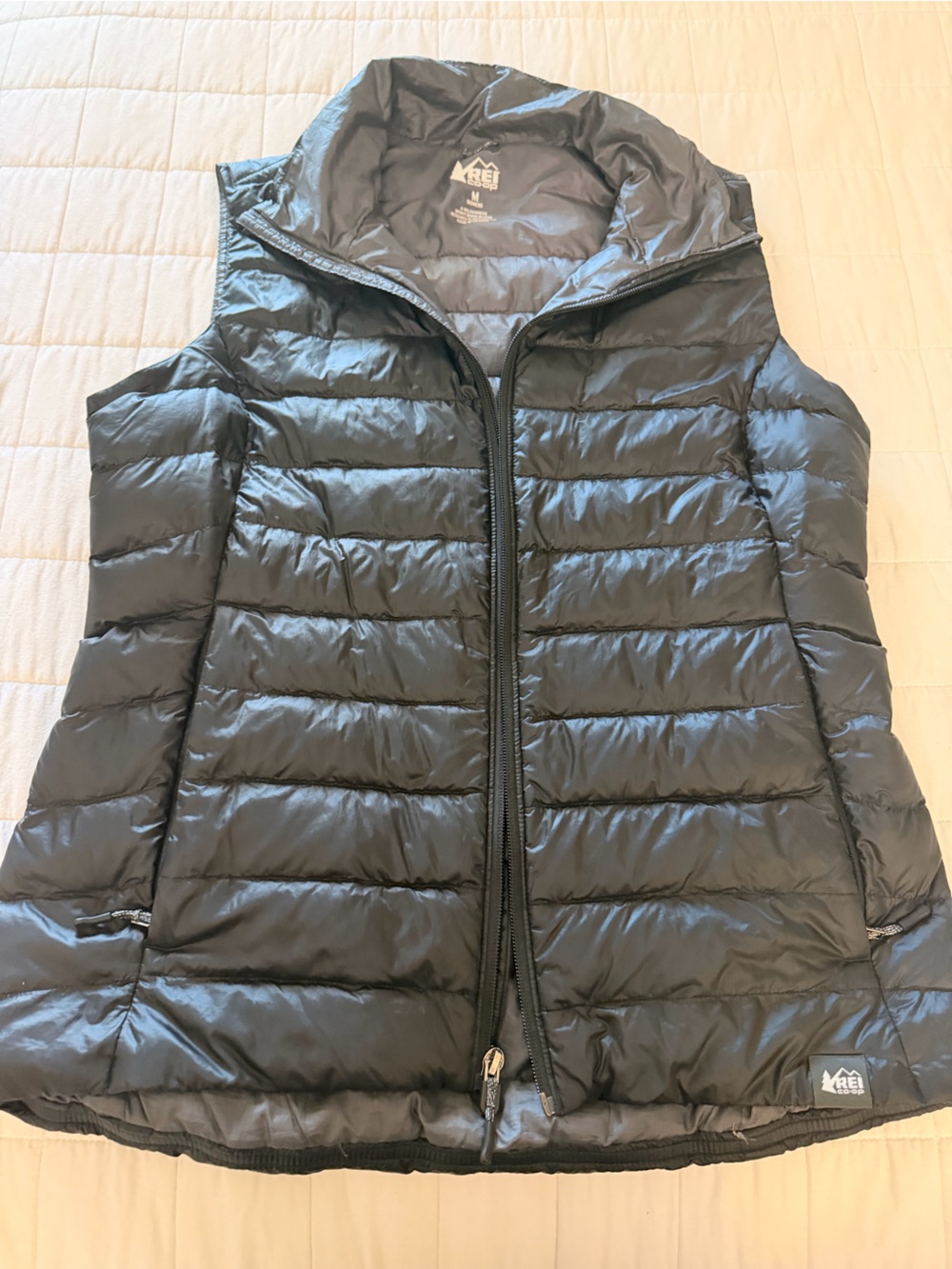 Rei Lightweight Black Packable Puffer Jacket - Women's